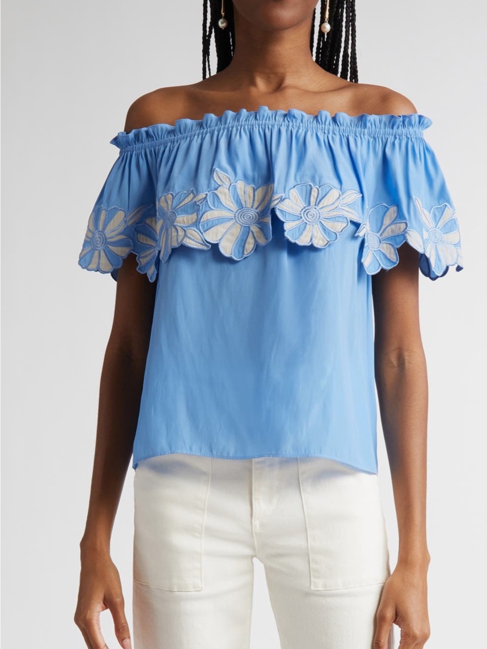 NWT ramy brook size small blue Terri top